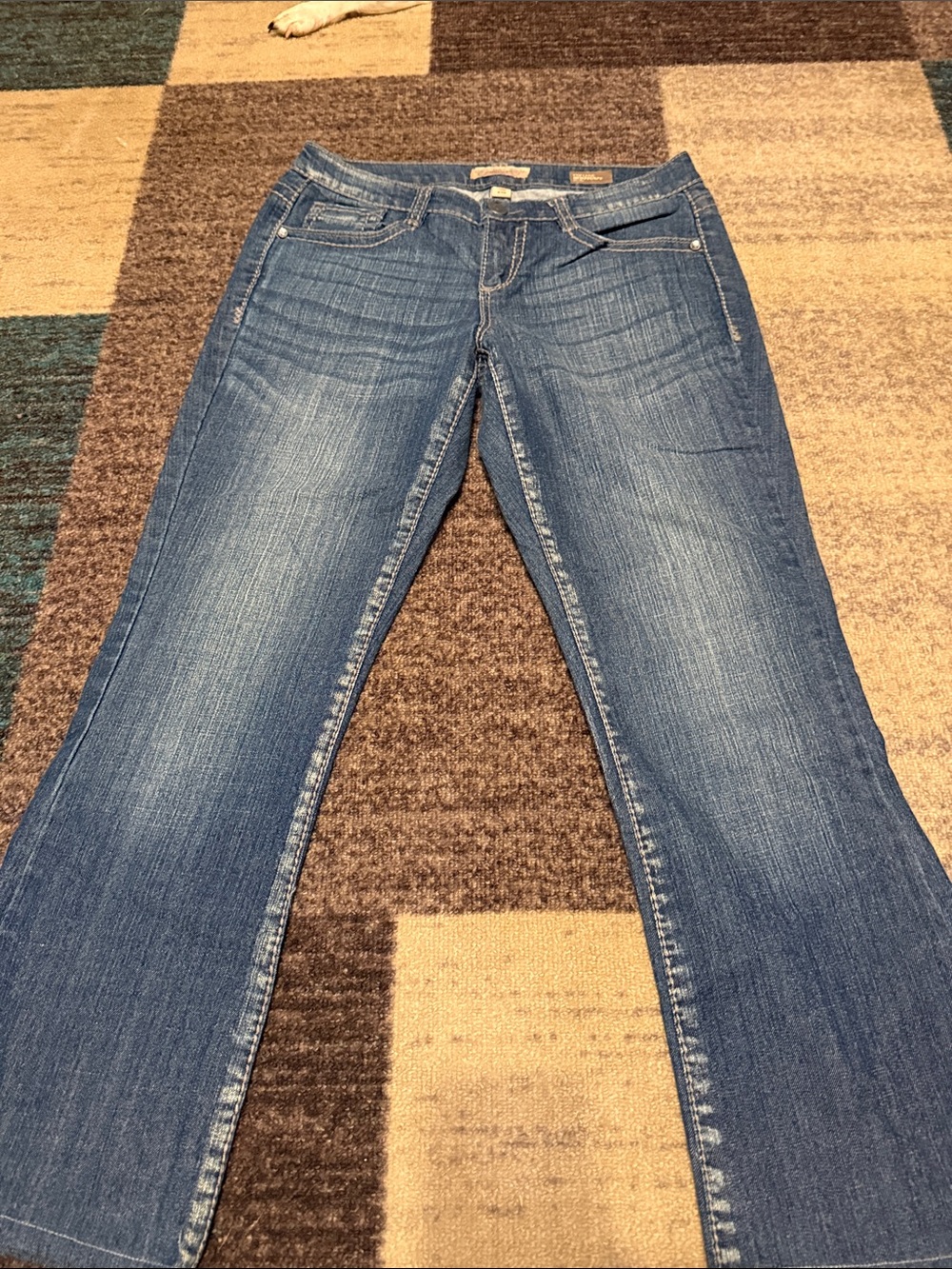 Nine West Vintage America Collection Size 8 Women's  Embellished  Bootcut Jeans
